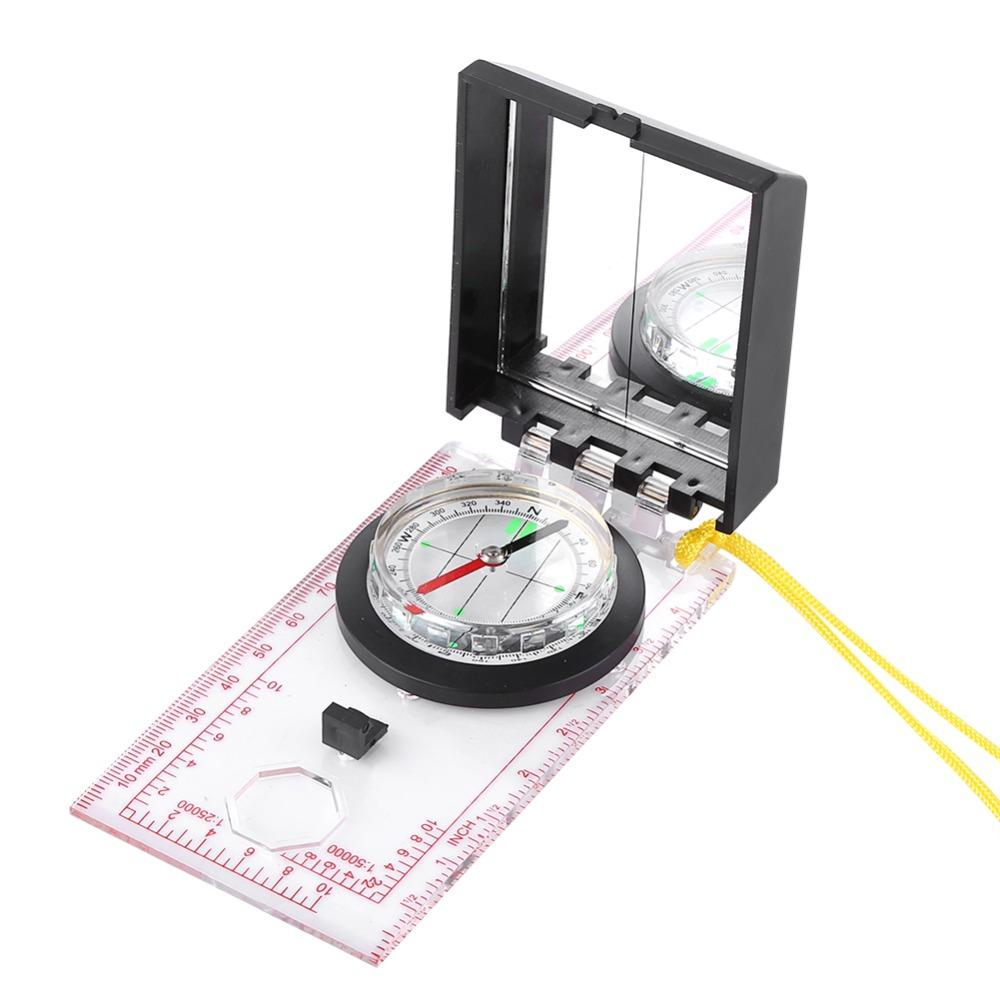 Portable Compass With Mirror Orienteering Compass Durable Navigation Compass  Hiking