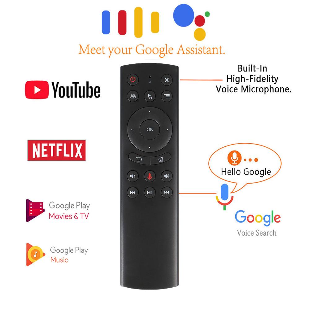 G20BTS Plus G20S PRO 2.4G Wireless Smart Voice Air Mouse Gyroscope IR Learning Backlit G20S Remote Control for Android TV BOX