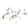 30Pcs Picture Hanging Nails Zinc Alloy Decorative Double Headed Push Pins Hooks Thumbtacks for Wall Hangings Picture