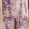 Summer Two Piece Set for Women Clothes Sleeveless Plus Size Elegant Casual Pants Sets