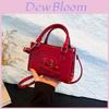 Chic Love Heart Handheld Small Square Bag For Women In Elegant Black White And Red For Fall Winter