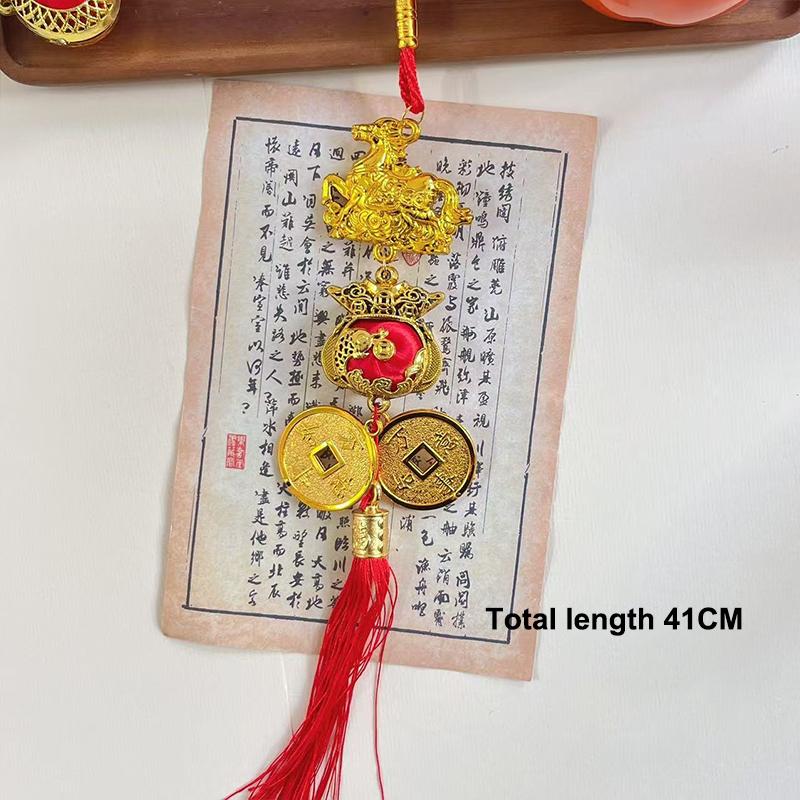 2026 Year Of The Horse Wall Hanging Ornament Chinese New Year Lucky Decoration Accessories Housewarming Small Pendant Gifts