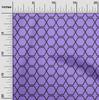 oneOone Cotton Flex Medium Purple Fabric Geometric Shape Quilting Supplies Print Sewing Fabric By The Yard 40 Inch