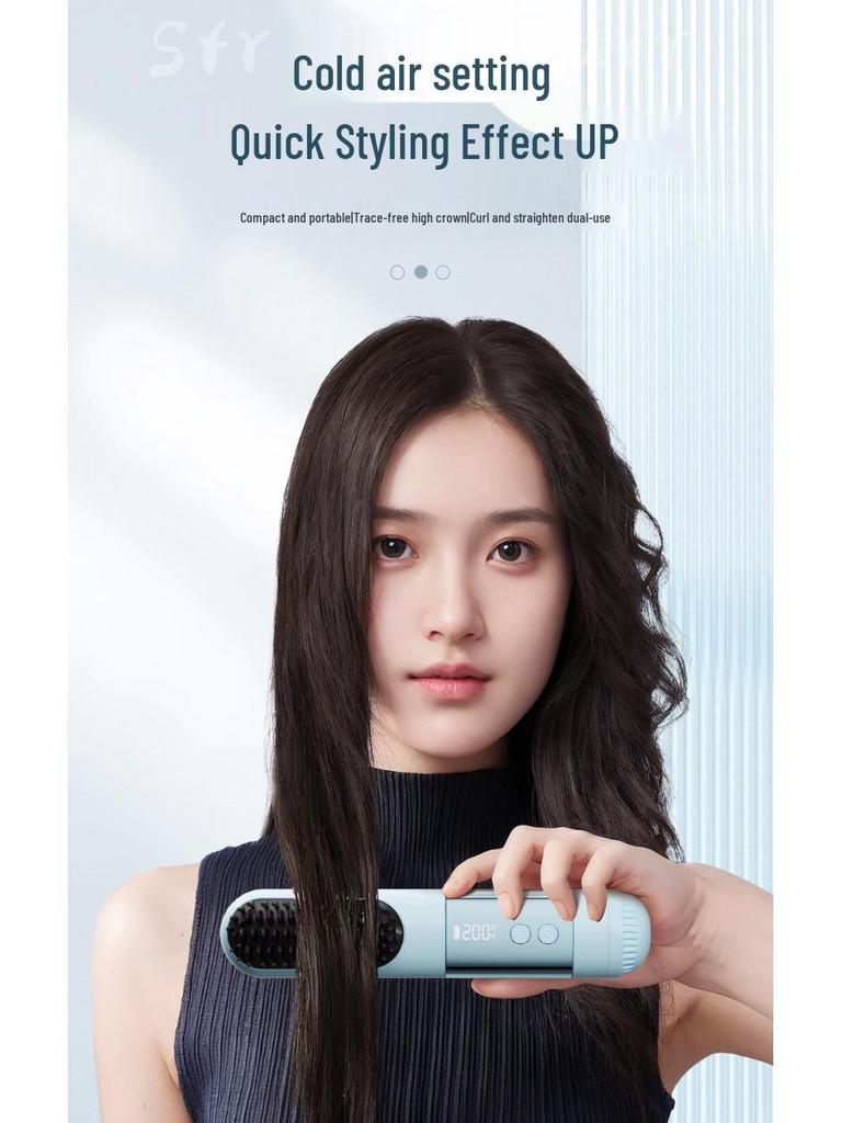 Cross-Border Ionic Hair Straightener Comb: Anti-Scald Design, Fast Heating & High Temperature