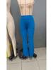 2024 Autumn/Winter Women's European & American Fashion High-Waist Flare Pants - Slimming Solid Color