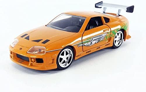 JADA TOYS 1/32 Scale Fast & Furious Diecast Cars: Dom's Dodge Charger R/T & Brian's Toyota Supra [Imported]