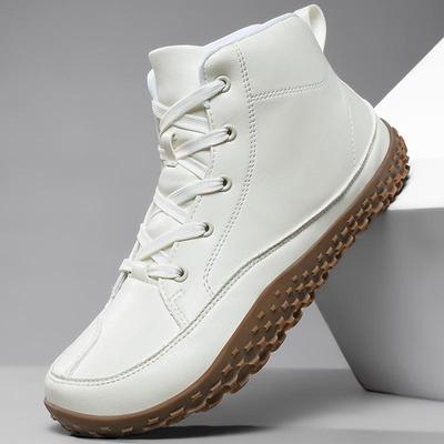 Autumn/Winter Unisex Hiking Shoes Wide Head Barefoot Large Size Hiking Shoes Mid Top Outdoor Hiking Shoes