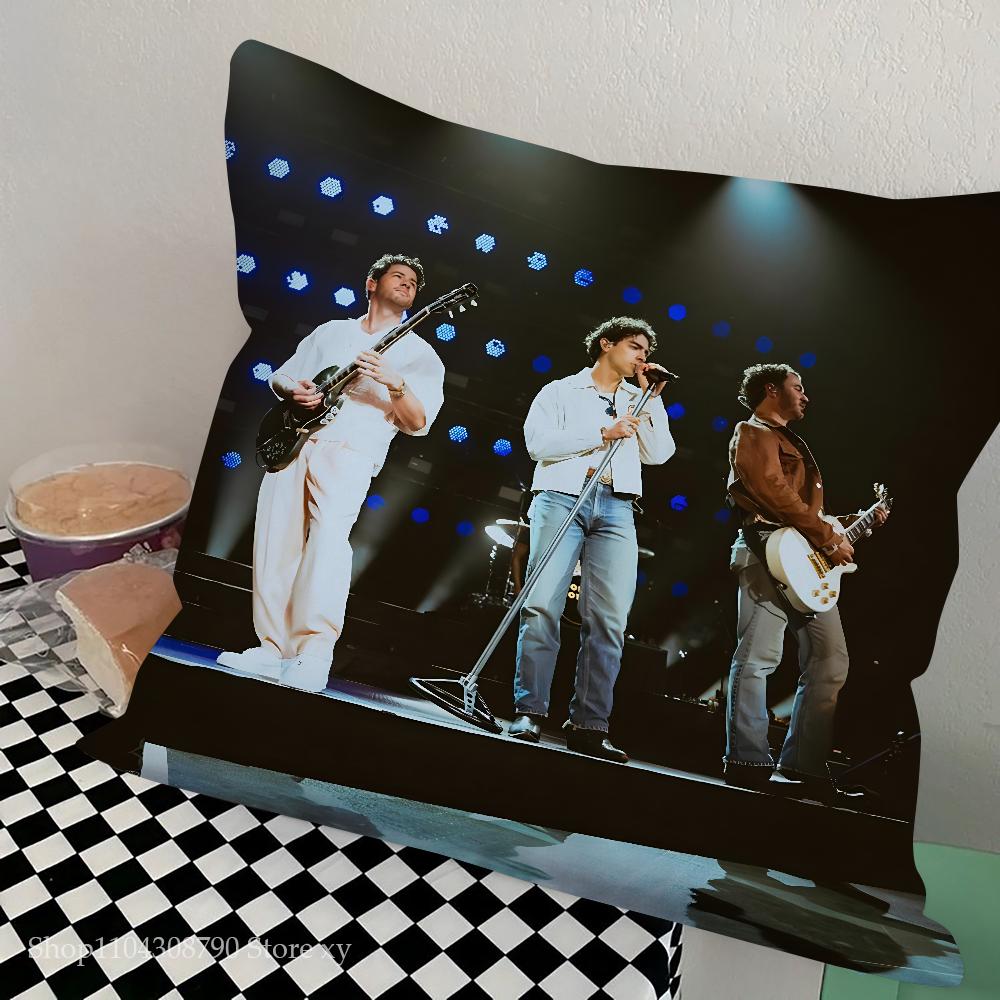 Band J-Jonas-S Cool B-Brothers Pillow Case Square Pillow Bedroom Sofa Leisure Comfort Cushion Car Living Room Home Decoration