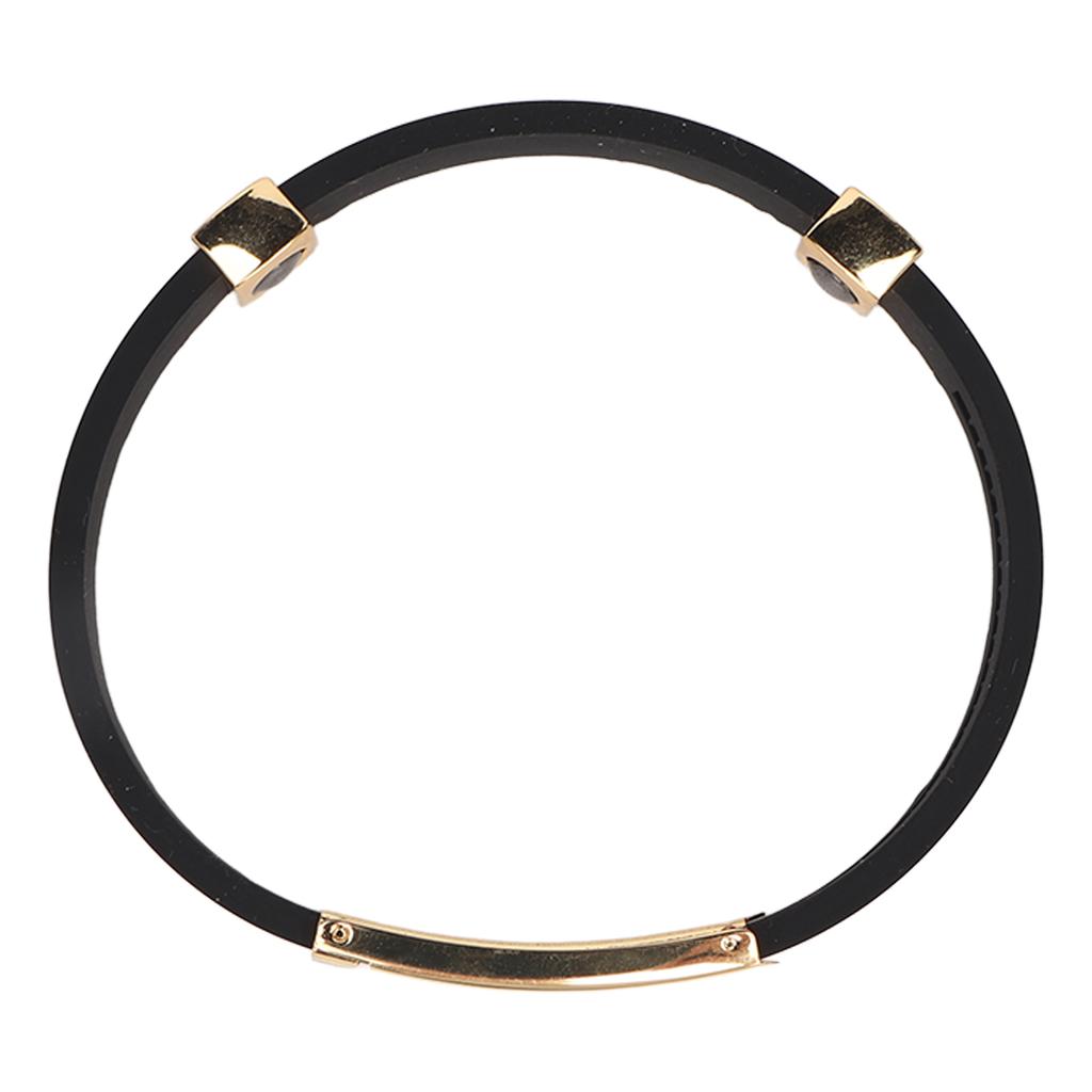 Silikonarmband Statisk förebyggande Handledsremmar Band Eliminera Kroppsstatisk Armband Guld och Svart