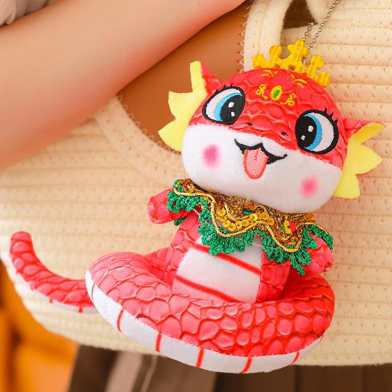 New Year Simulated Lucky Snake Animals Plush Dolls Super Soft Pillow Toys Funny Boys Christmas New Year Gift Party Decor