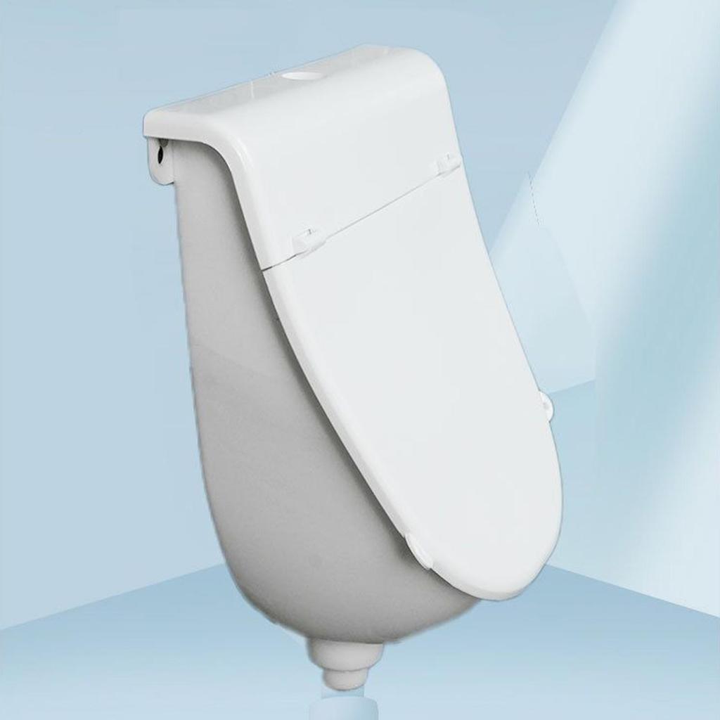 Wall Urinal For Men Garage Wall Mounted Washout Urinal Spill Proof Flushing Urine Diverter With Hose Bathroom Toilet For Home