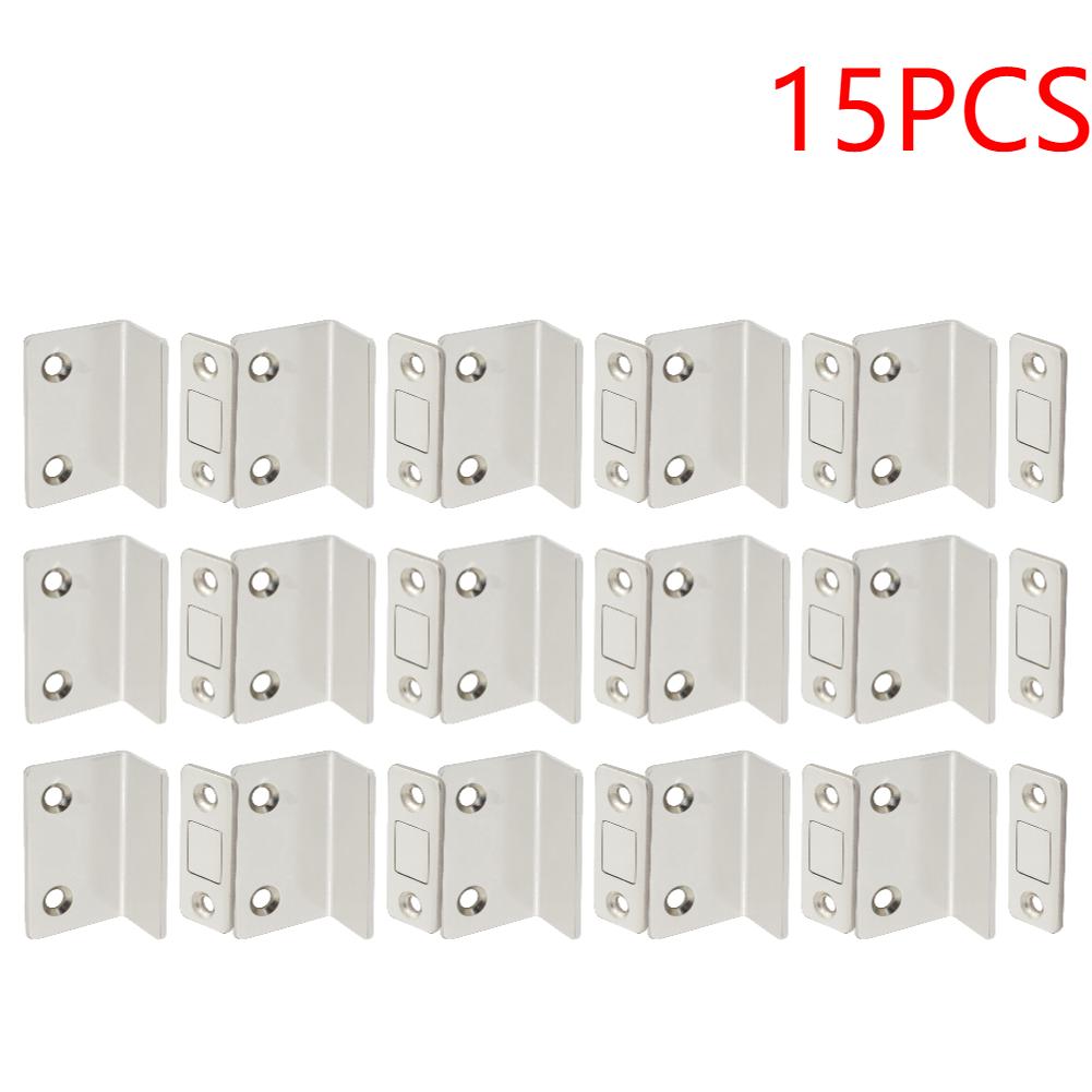 L-shaped Door Touch Magnetic Door Catch Latch-Invisible Strong Adhesion Drill-Free Mount Seamless Release- Ideal for Cabinets Do