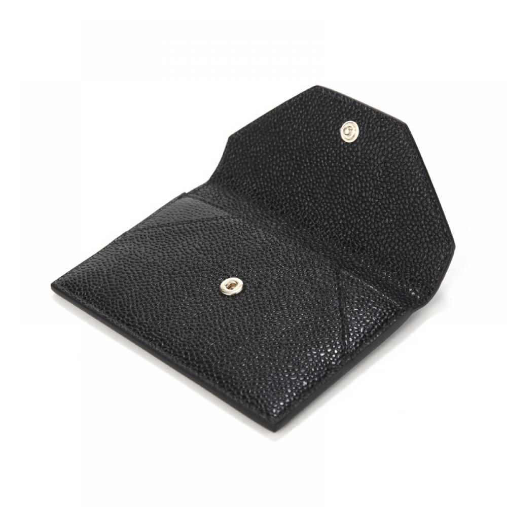 Tom Brown Faw105a 00198 001 Three Bow Pebble Grain Three Line Tab Envelope Card Holder