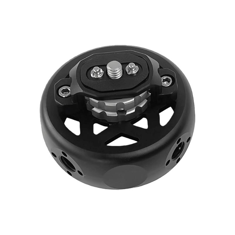 

Ball Type Ergonomic Grip Cage Handle for Action Cameras Multi Position Adjustment and Lightweighted Aluminum 1