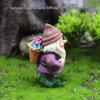 Miniature Resin Garden Gnome Elf for Micro Landscapes