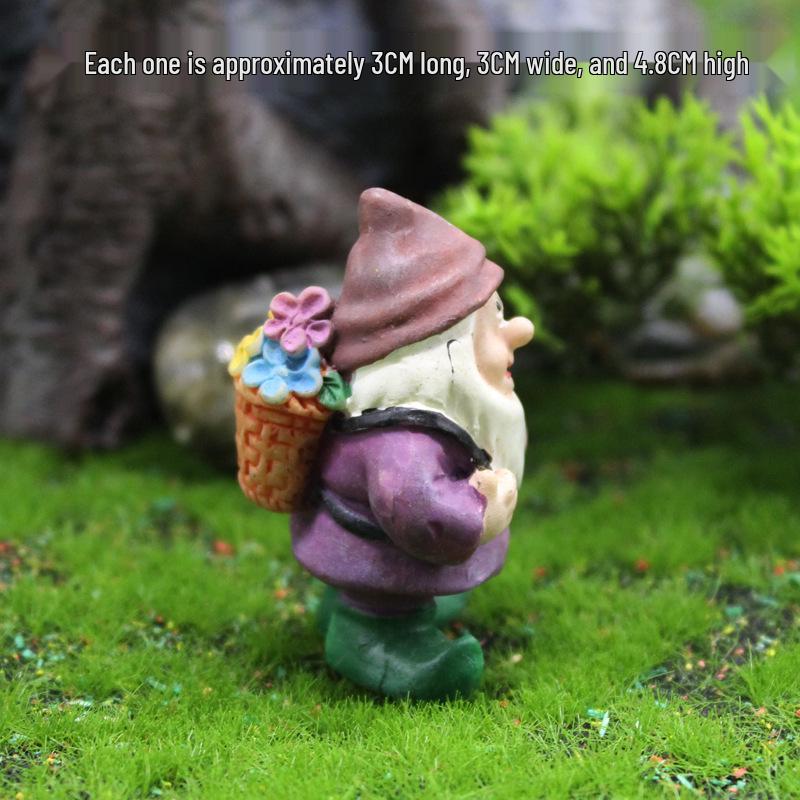 Miniature Resin Garden Gnome Elf for Micro Landscapes
