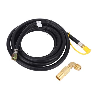 Газовий шланг швидкого підключення довжиною 12 футів, латунний та ПВХ, шланг-з'єднувач для RV-гриля з колінчастим адаптером