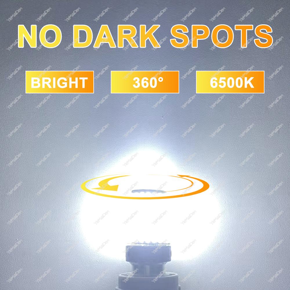 2-8 PCS CANBUS T20 7443 P21W PY21W 1156 BA15S BAU15S LED Bulb For 6500K White Car Turn Signal Tail Reverse Lights 2000LM 12V 24V Back Up Lights 1