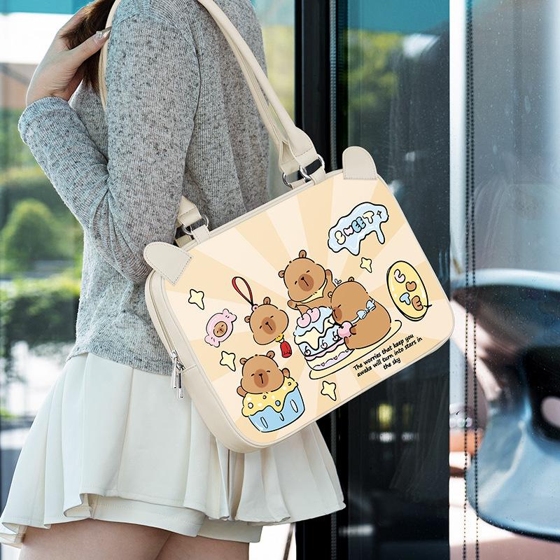 TS JYL laptop bag,Korean Leather Laptop Sleeve 11 Inch iPad 14 Inch Notebook Elegant