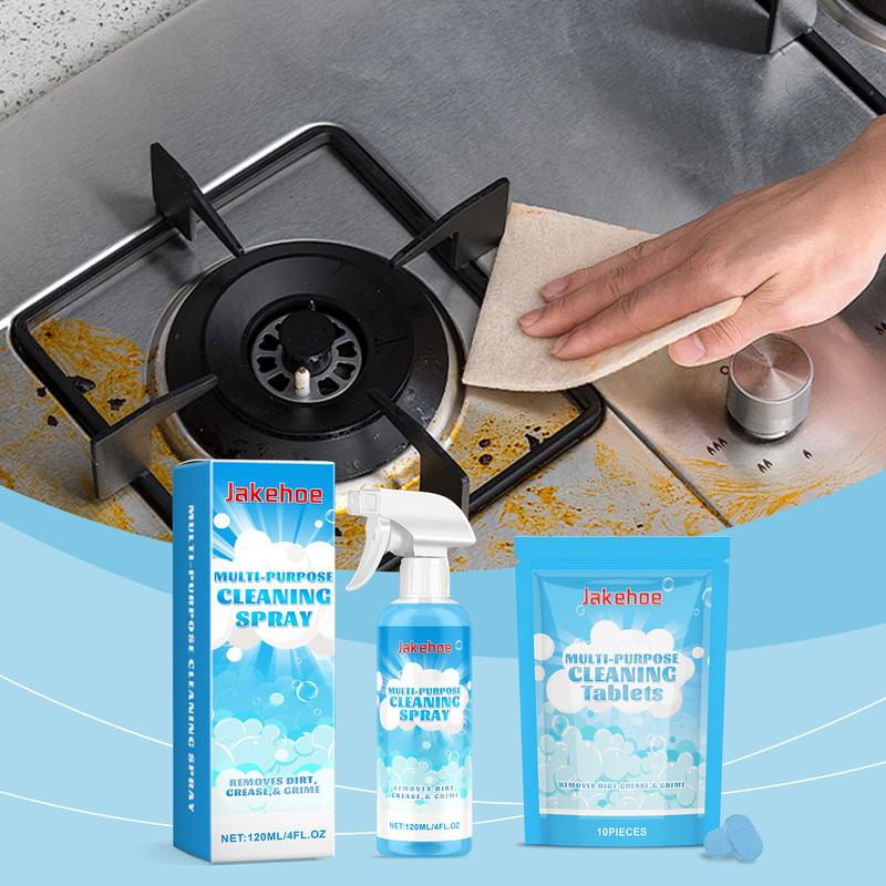 US Stock Multi Purpose Cleaning Spray and Tablets Kit All Purpose Kitchen Degreaser Bathroom Water Stain Wall Cleaner House Cleaning Detergent Fast