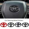 Car 3D ABS Steering Wheel Sticker Decal Compatible for Hilux Prius Avensis Auris Verso Corolla Camry Auto Accessories
