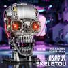 Creative Dynamic Mechanical Skull Head Building Blocks Bone Home Desk Ornament Model Kid Assembly STEM Toy Gift for Boys