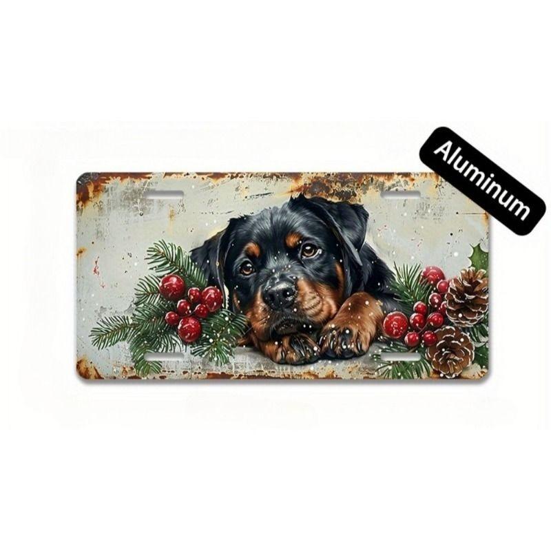 Motorcycle Souvenir License Plate, Metal Auto Wall Decor 15x30cm
