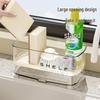 Large Capacity Kitchen Sink Draining Rack for Sponge, Cloth, and Dish Storage