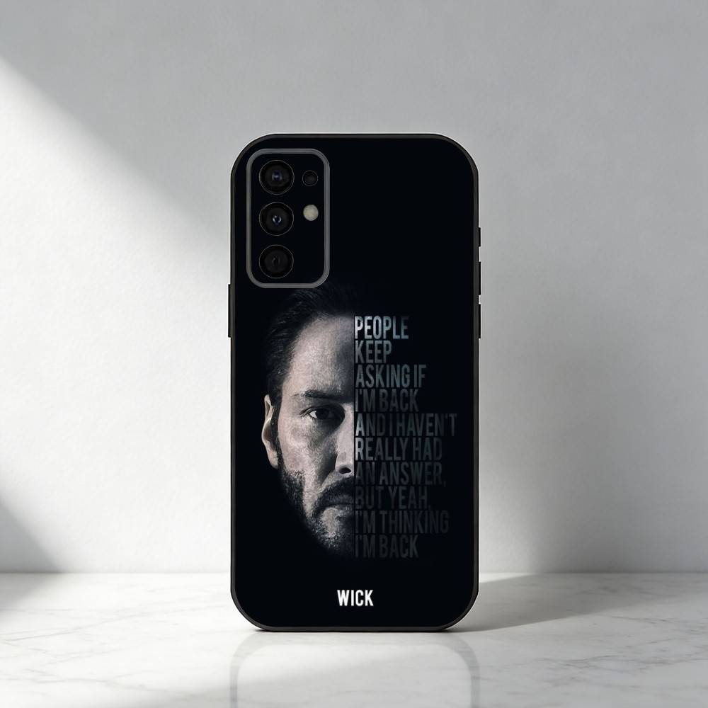 Movie John-Wick Phone Case For Samsung S25,S24,S21,S22,S23,S30,Ultra,S20,Plus,Fe,Note,5G Black Cover
