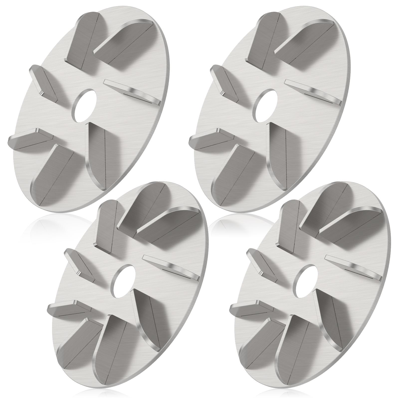 

4Pcs Pig Hair Removal Scraper Disc Set 7/9 Teeth Stainless Steel Labor Saving Livestock Hair Removing Disc for Pig Cattle Sheep