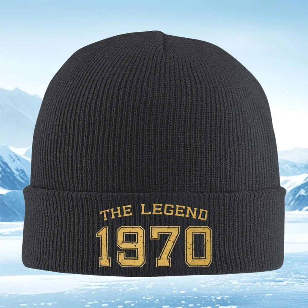 The Legend vintage design Unisex Women Unisex Knitted Hat Beanie Pullover Cap Winter Thermal Warm Christmas Outdoor Cycli