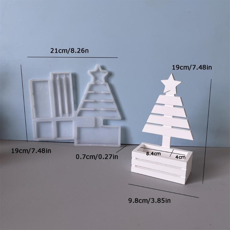 Silikonowa forma doniczki choinkowej do rękodzieła z żywicy, dekoracji świątecznych DIY, narzędzie do wyrobu biżuterii, materiał spożywczy