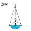 Fontana a Cascata per Uccelli da Giardino 3 Livelli Vasca Solare per Uccelli Sospesa per Colibrì Alimentata ad Energia Solare per Uccelli per Bere e Riposare Giardino Esterno Patio