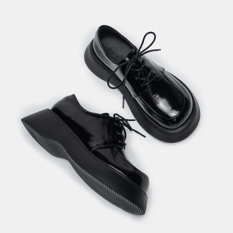 New Mary Jane Thick-soled Big-toe Shoes Women's Singles Shoes College Style Small Leather Shoes Women's Platform Shoes Women