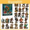 Calendar de Advent de Crăciun Cu Monstrul Bigfoot Decor Acrilic de Sărbători Pentru Cadouri de Petrecere
