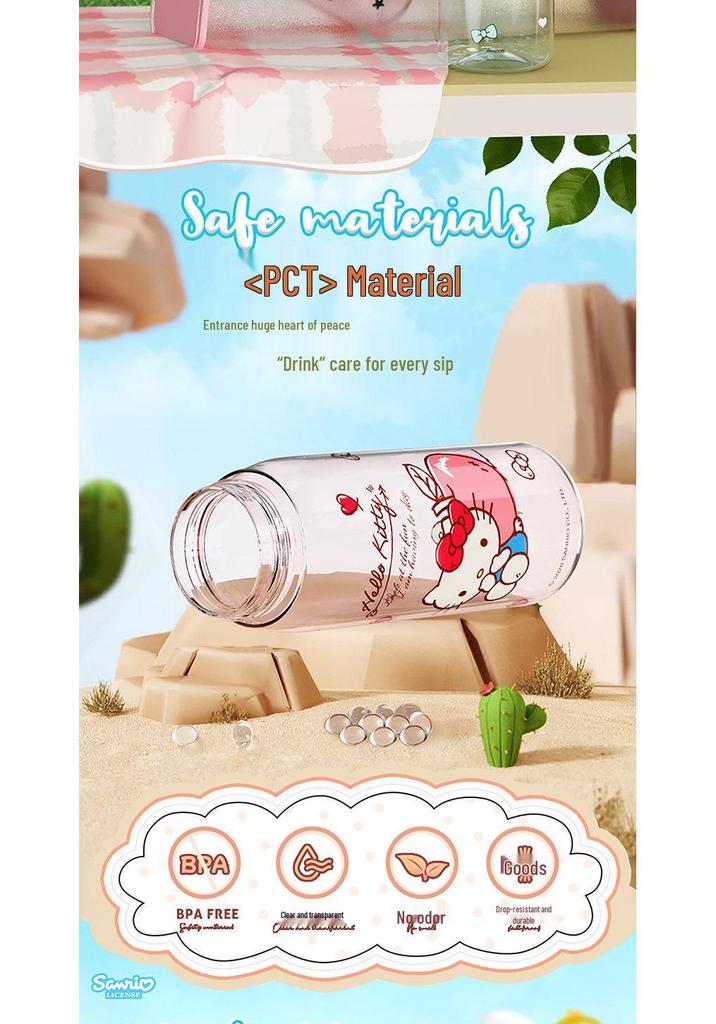 Hello Kitty Summer Water Cup - Stylish & Durable Anti-Fall Design for Students