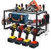 Rxakuded Power Tool Storage Cabinet for Power Tools and Iron Tool Multifunctional for Power Tools and Drills Drills, 3-Tier Wall-Mounted Storage,