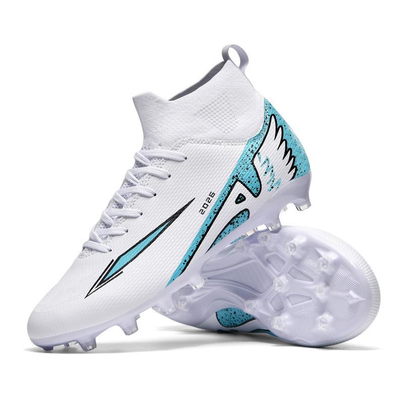 Fotballsko med høy ankel for menn og kvinner, brukne knotter og lange knotter, nye 15 ungdoms gressbanepigger, studenttrening barn
