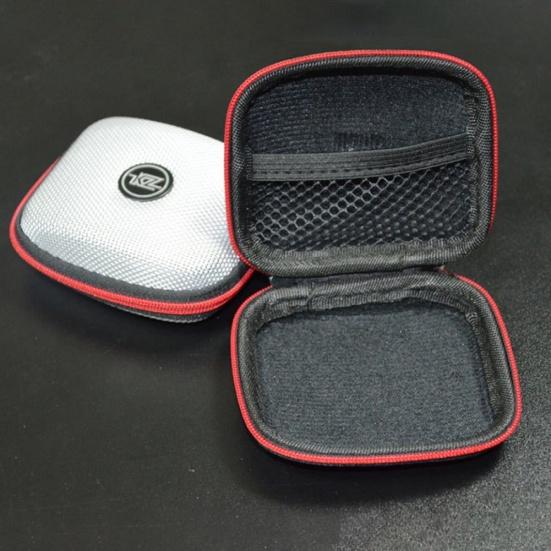 KZ Portable Square Zipper Earphone Cable Storage Bag Case Wire Organizer Pouch