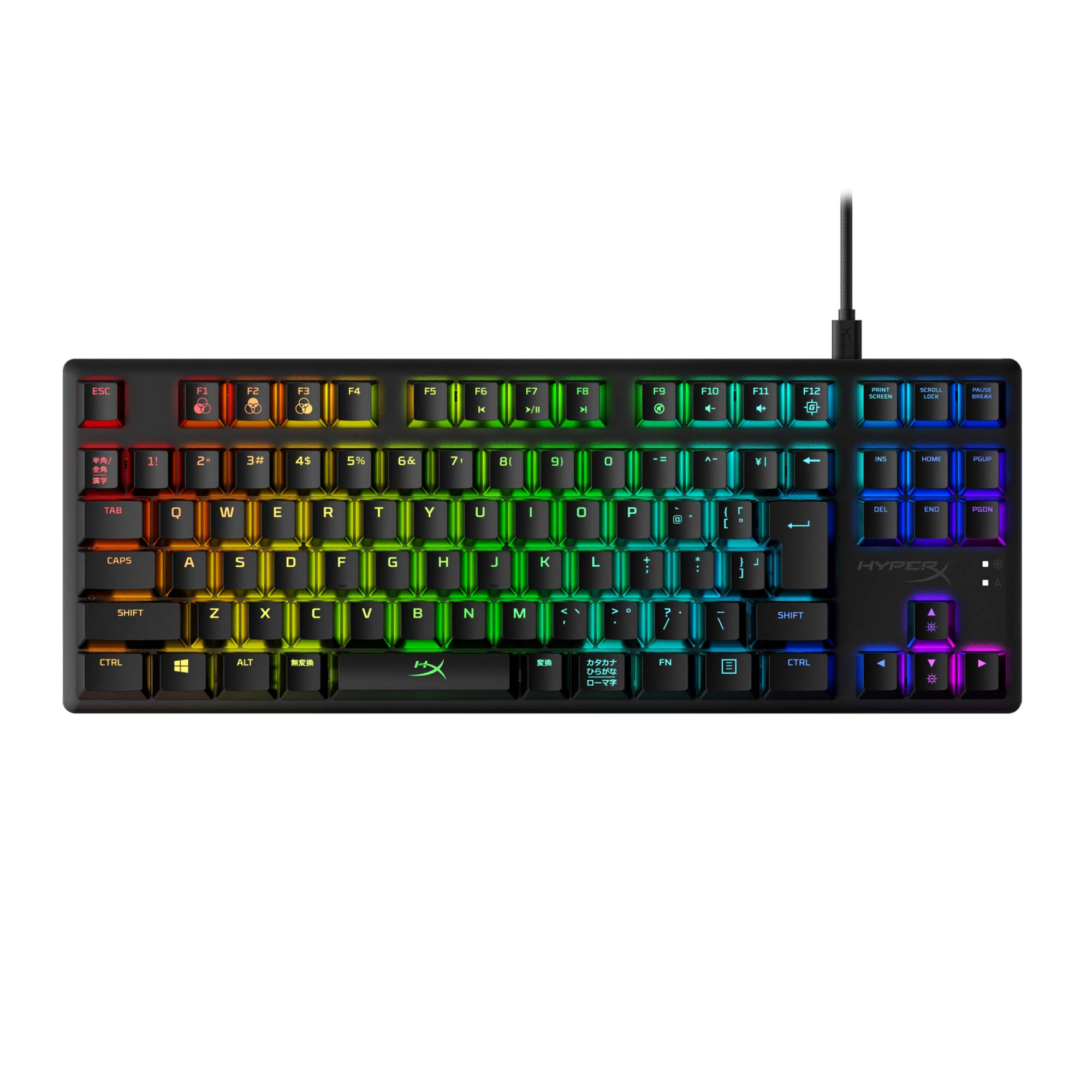

HyperX Alloy Origins Core RGB Механічна ігрова клавіатура Безключовий перемикач HyperX для геймерів Виробник 2 роки гарантії [японська розкладка] чорний
