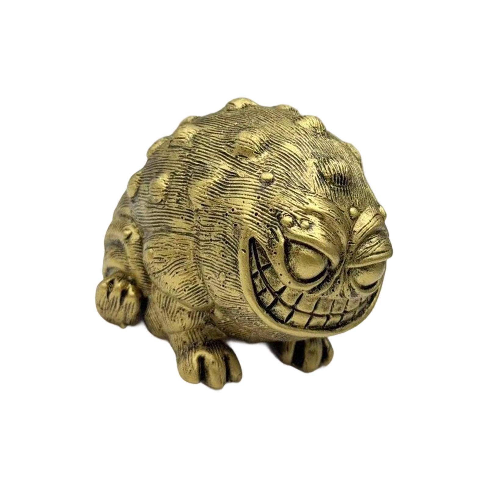 

Улыбающаяся африканская дождевая лягушка, смола, фигурка для украшения дома и сада, устойчивая к погодным условиям, миниатюрная скульптура жабы, украшение золотой