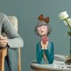 Niedliche kreative Brautstrauß Mädchen Ornamente Skulptur Statue Geschenke Wohnzimmer TV-Schrank Blumengesteck Moderne Heimdekoration