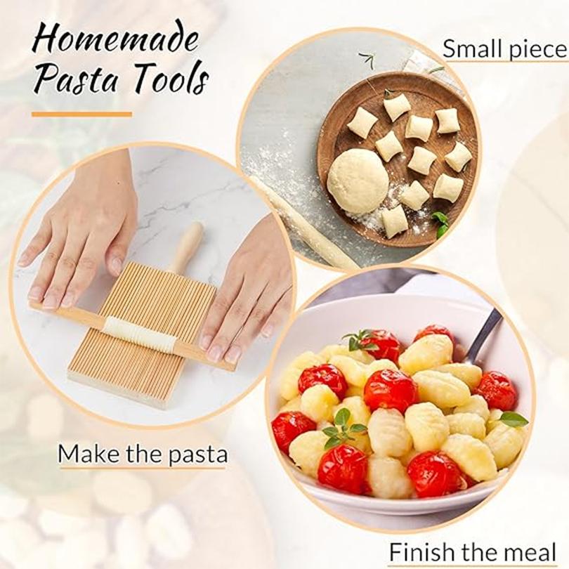 Gnocchi Maker Board Italian Pasta Making Tool Cavatelli Pasta Maker Gnocchi Maker Paddle for Kitchen Utensil Cooking Hand-making