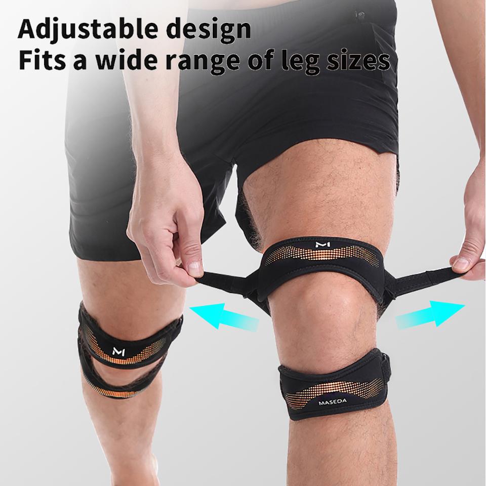1Pcs Knee Pads Double Silicone Meniscus Support for Men Women Anti Sprain Shock Absorption Protective Gear