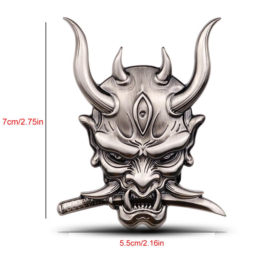 3D Autoaufkleber Premium Krieger Metall Auto Seitenkotflügel Heckklappe Totenkopf Emblem Abzeichen Aufkleber für jedes Fahrzeug LKW Auto Motorrad Wohnmobil