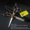 Japan Gold Baked Paint Hairdressing & Barber Scissors Set: Straight Shears, Bang Scissors, Thinning Shears