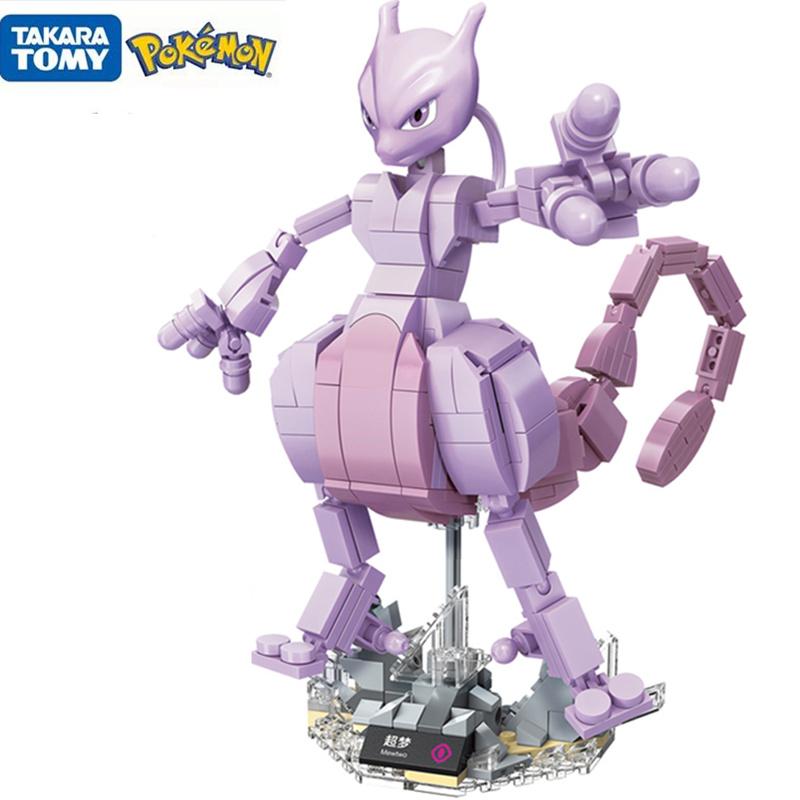 Pokemon Anime Cartoon Pikachu Bulbasaur Construction Blocks Bricks Sets Movie Dolls Model Children Playthings Designed For Children Present