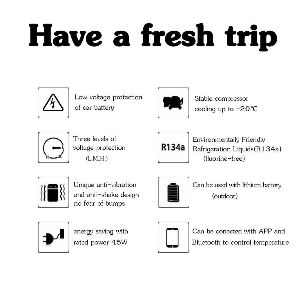 12V/24V Car&Home Dual Purpose Freezer Universal Mini Portable Car Fridge Large Capacity Car Refrigerator