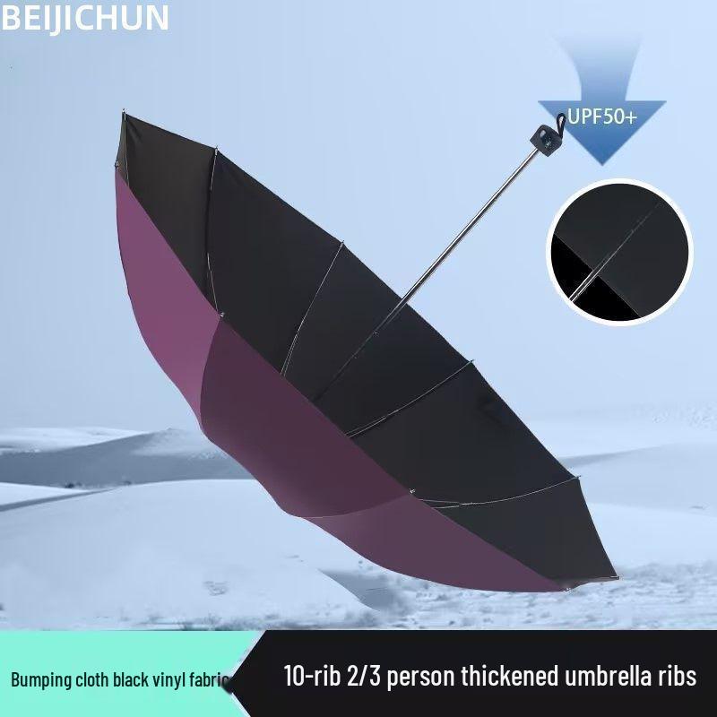 Extra Large, Thick, Reinforced Windproof Umbrella with Long Handle and Stylish Logo Print