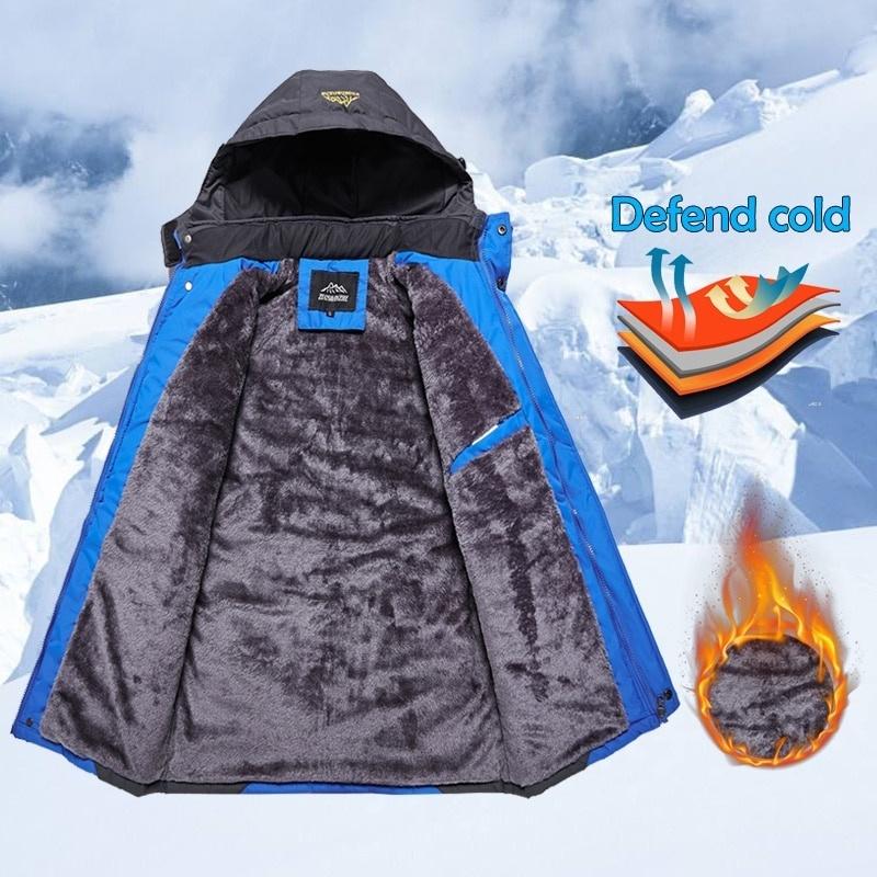 Herren Windschutz Winter Dicke warme winddichte Pelzmäntel Männliche Militärplüsch-Kapuzenjacken Herren Winter-Outdoor-Jacken